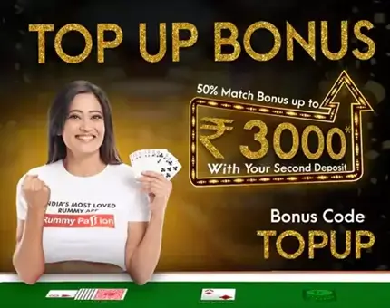 Grab Rs 3000 Top Up bonus on second deposit